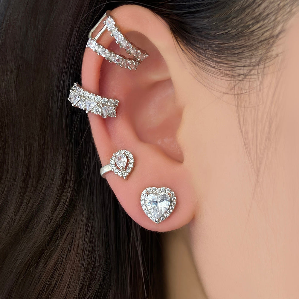 Icy Heart Earrings