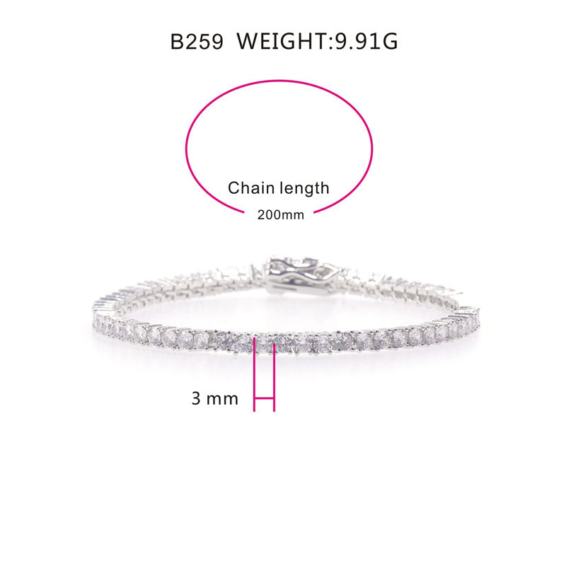 Classic Tennis Bracelet Silver