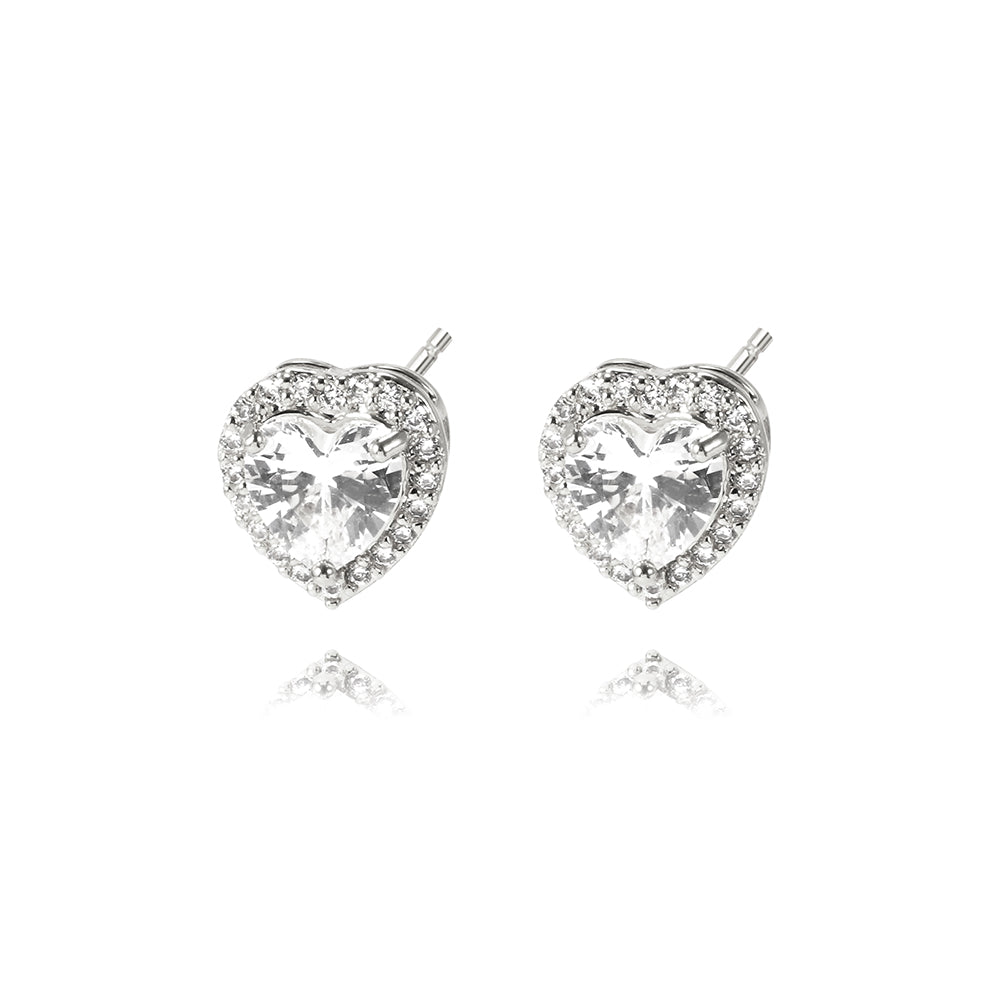 Icy Heart Earrings